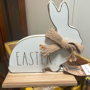 Rae Dunn, white Easter bunny